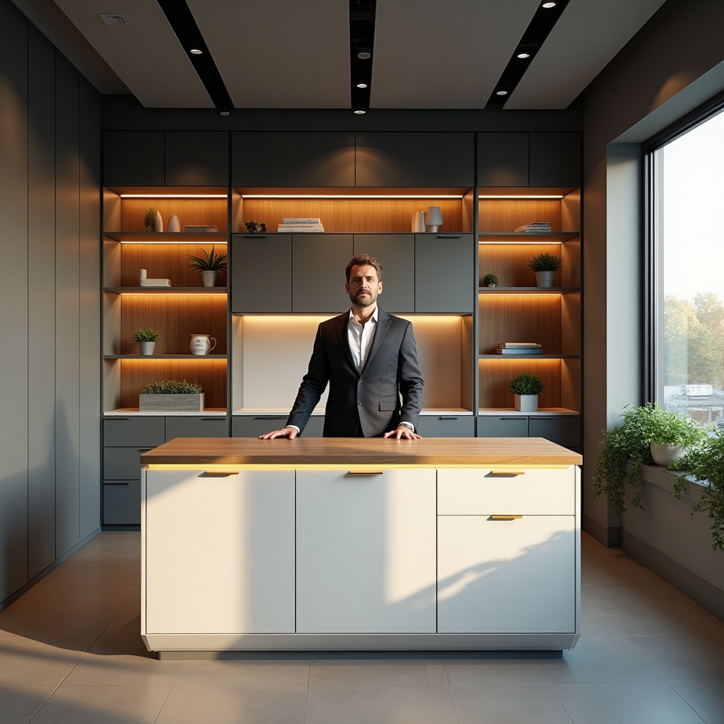 Beépített irodabútor megoldás